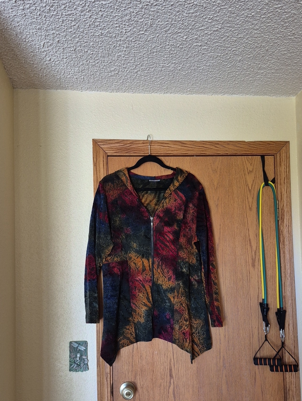 Pyramid Collection Chenille Tapestry Zip Up Hooded Cardigan Sz XL NWOT
